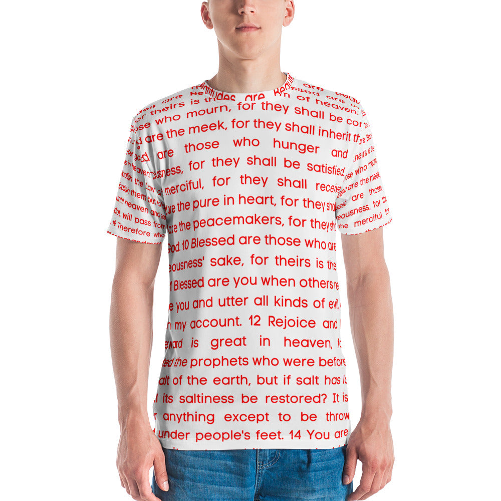 The Beatitudes All Over Print Men's t-shirt