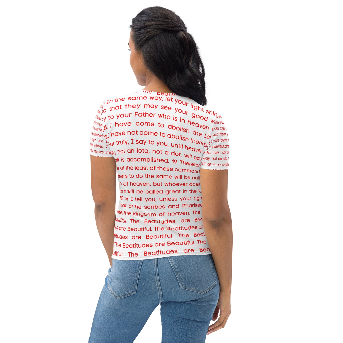 The Beatitudes All Over Print Women's T-shirt