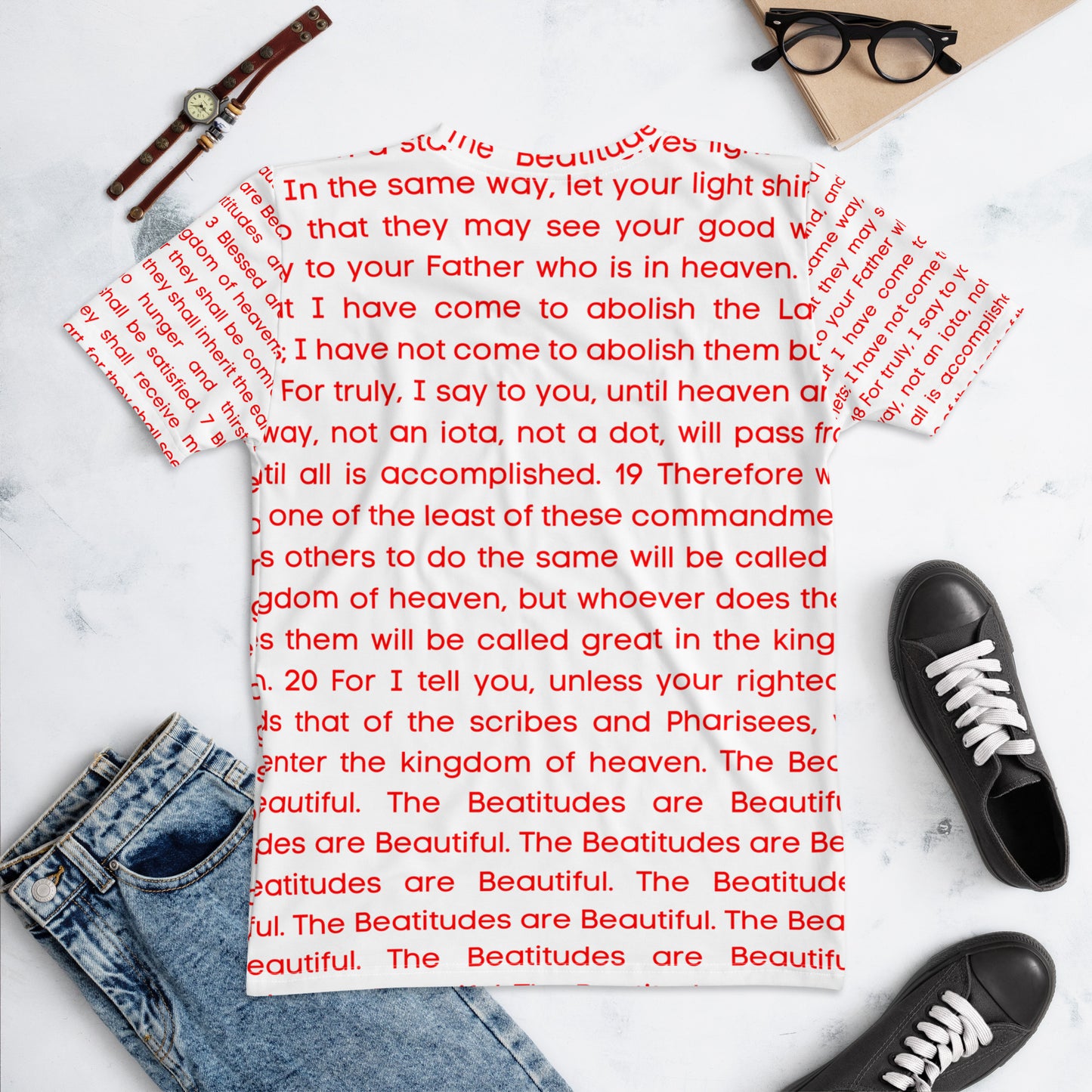 The Beatitudes All Over Print Women's T-shirt