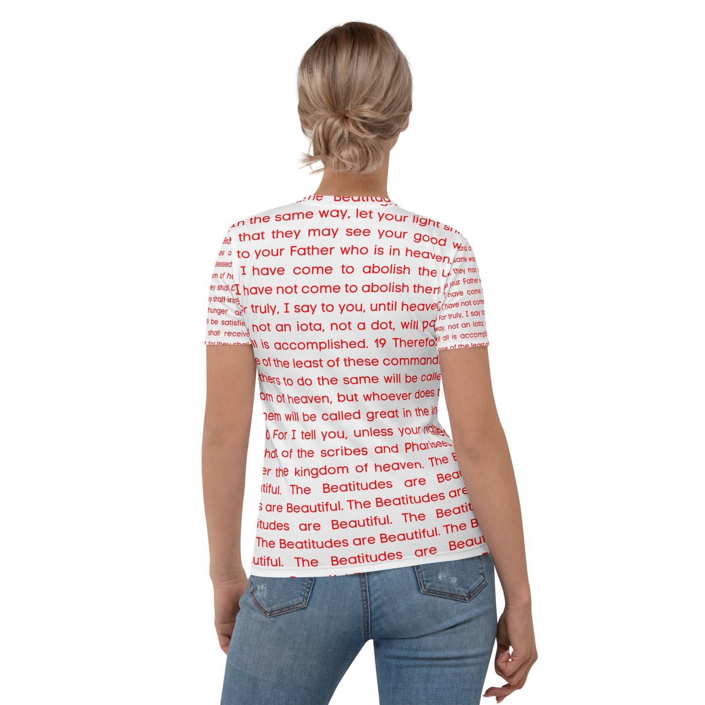 The Beatitudes All Over Print Women's T-shirt