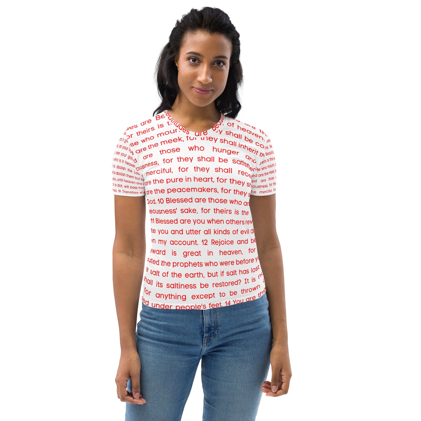 The Beatitudes All Over Print Women's T-shirt