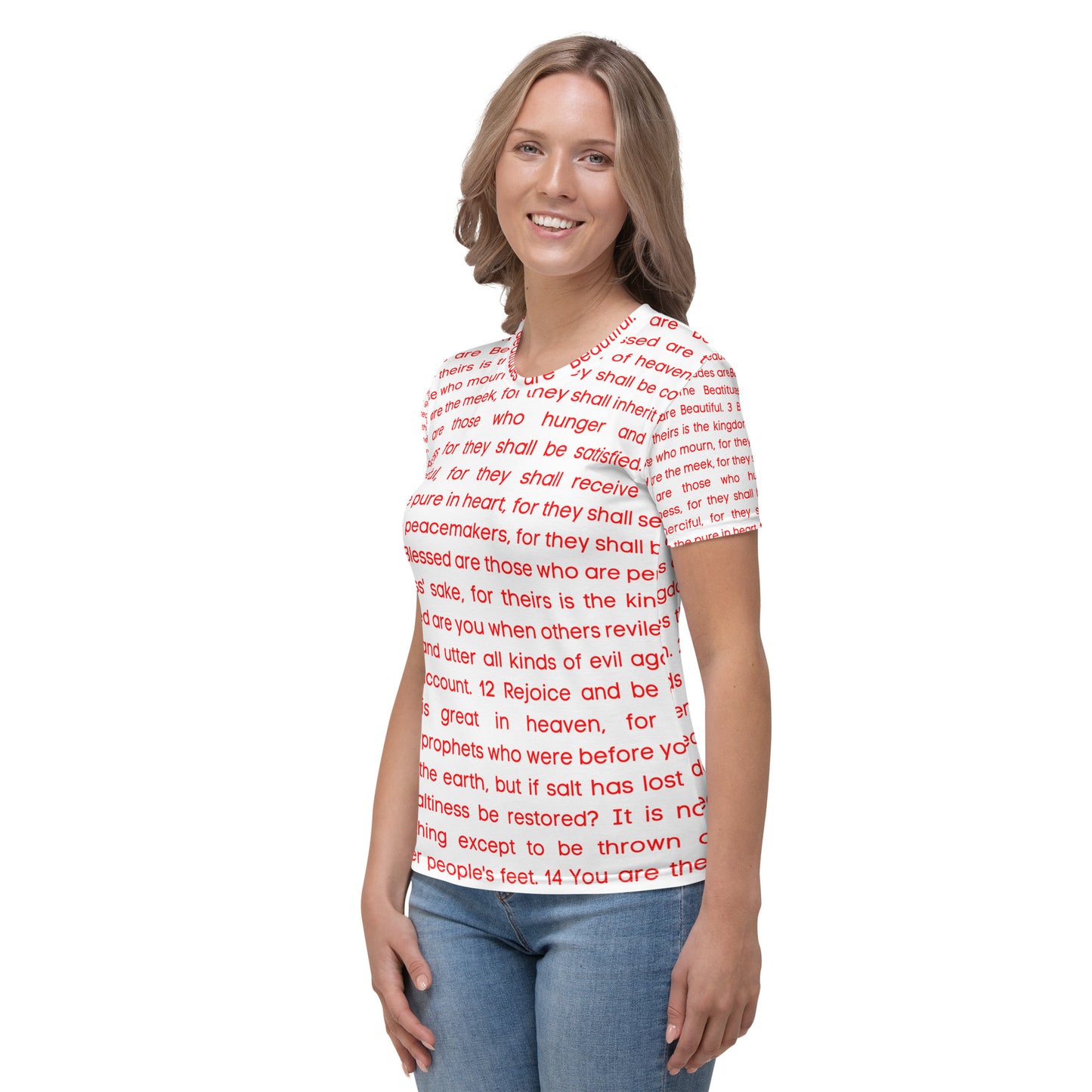 The Beatitudes All Over Print Women's T-shirt
