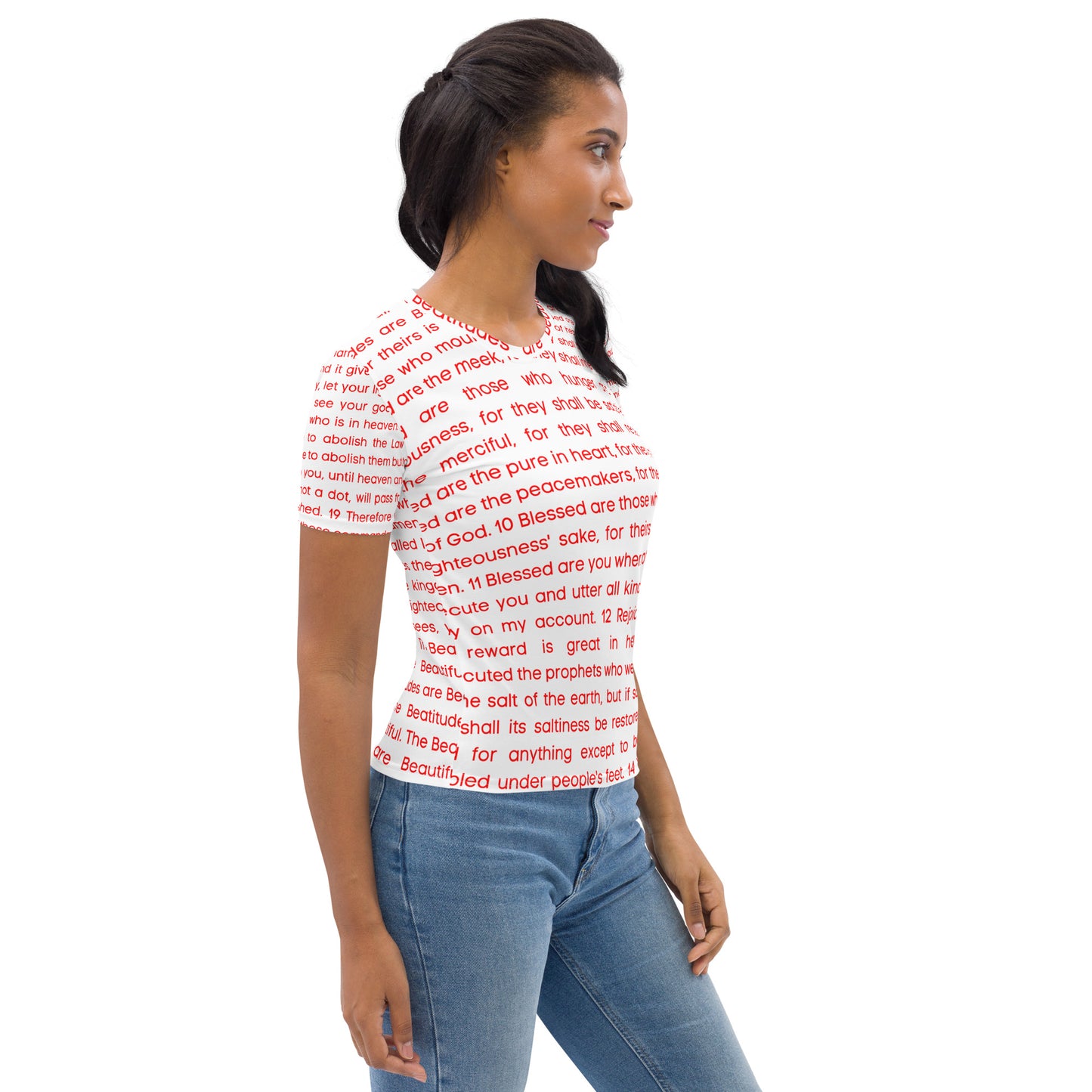 The Beatitudes All Over Print Women's T-shirt