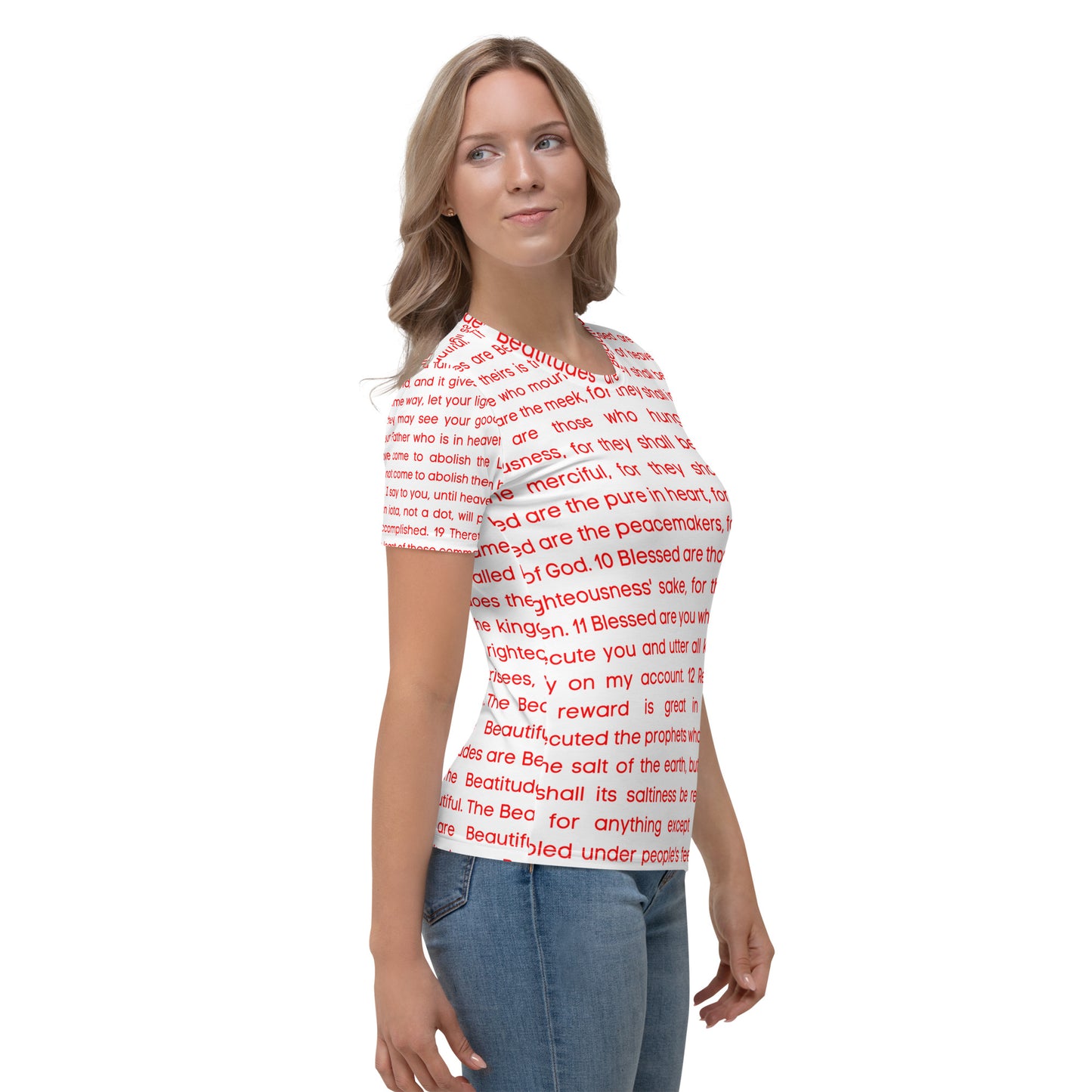 The Beatitudes All Over Print Women's T-shirt