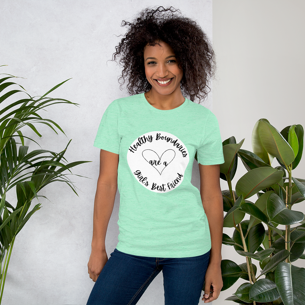 Healthy Boundaries Black & White Women's t-shirt